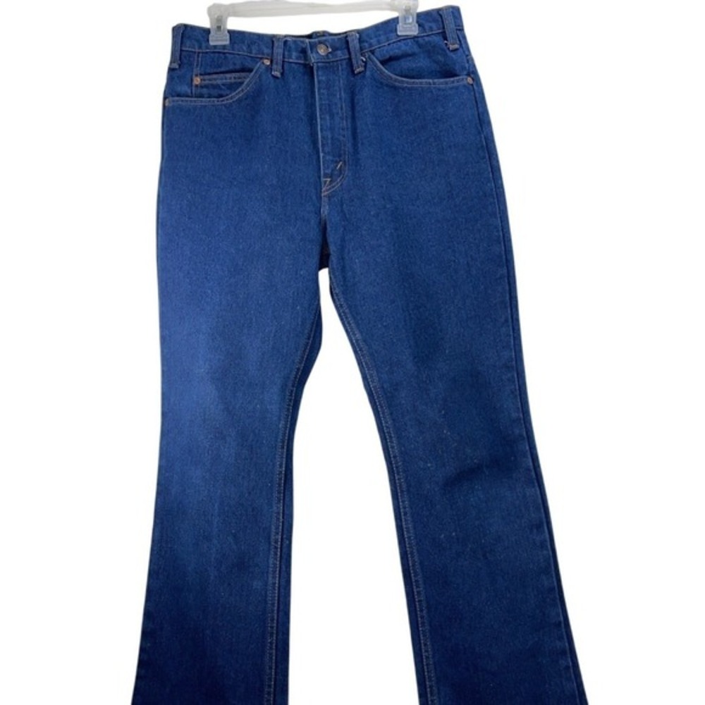 JCPenney Mens‎ SZ 34 Plain Pockets Jeans Blue Cotton Blend Vintage Americana
